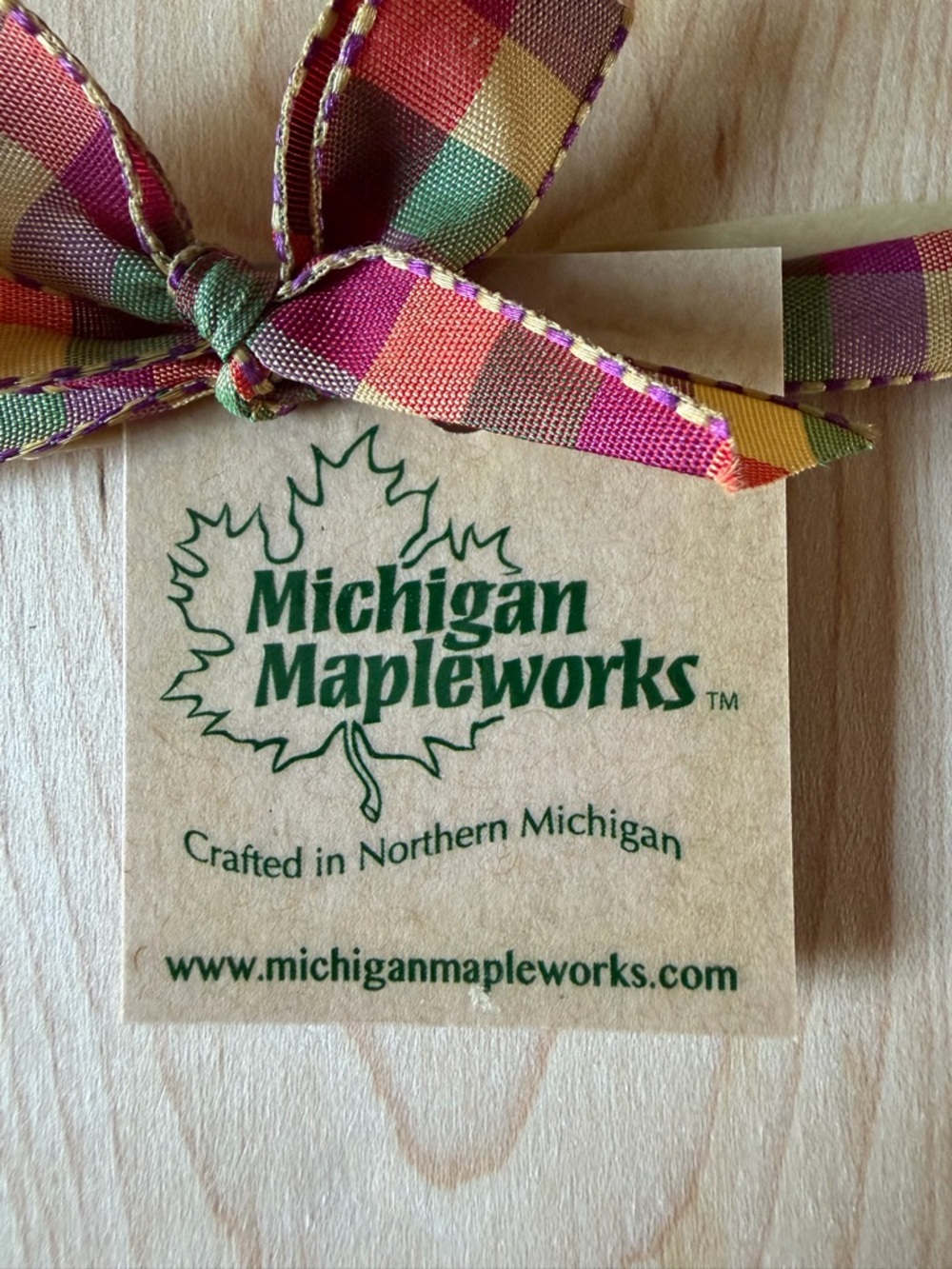 Michigan Mapleworks Cutting Board. NWOT - Picture 2 of 2